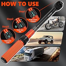 Matework 1/2 Inch Drive Click Torque Wrench, 10-160