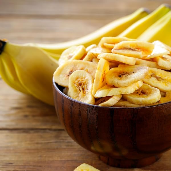ELAN ORGANIC BANANA CHIPS, 4.8 OZ, NON-GMO, VEGAN, GLUTEN-FREE, KOSHER, SWEETENED WITH ORGANIC SUGAR, CRUNCHY SNACKS, SWEET SNACKS