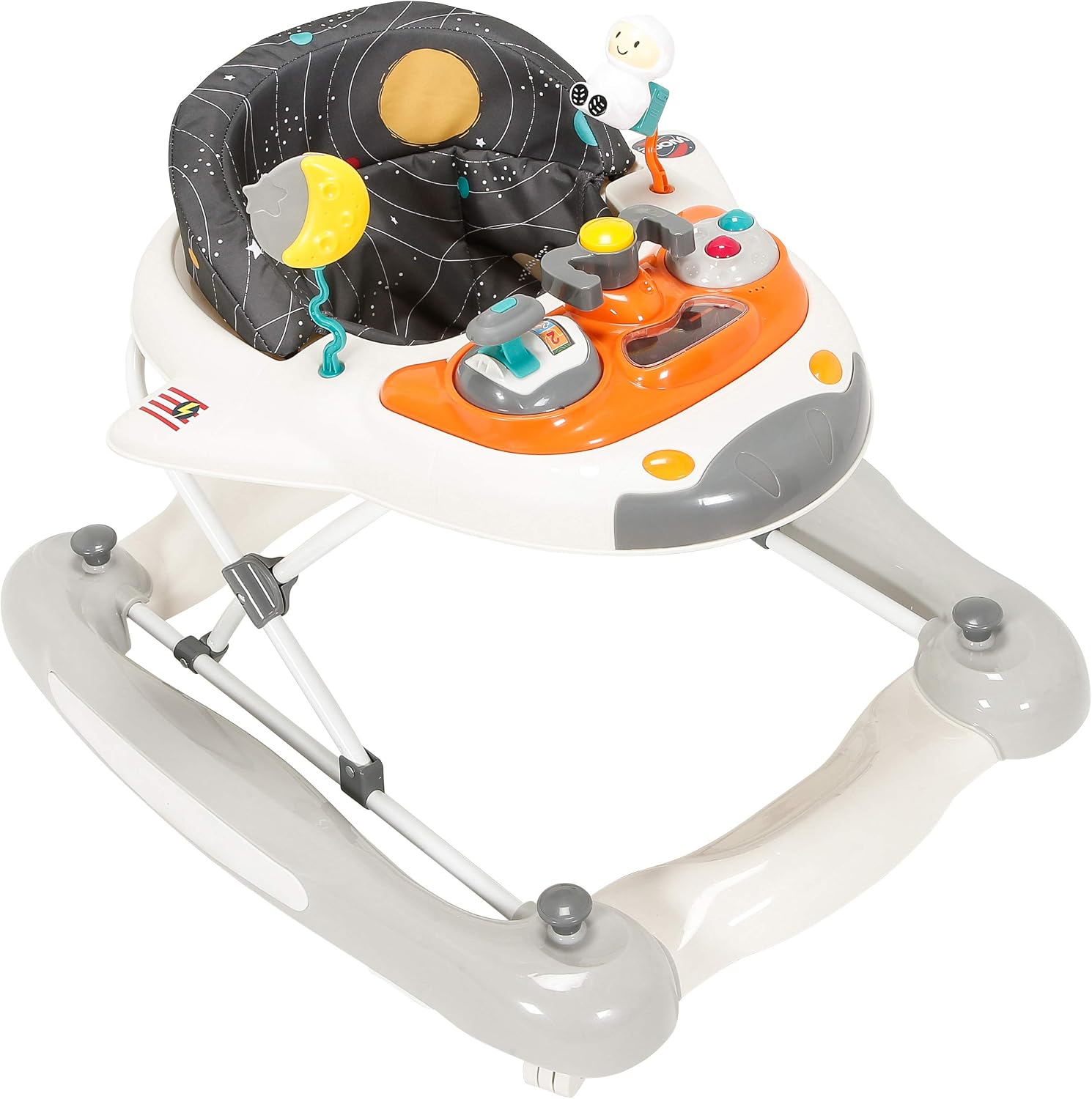 MyChild Space Shuttle 3 in 1 Walker Rocker, Cosmic Grey Activity Centre Baby Walker, Easy compact fold Frame for Storage - Image 3