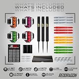 Red Dragon Ultimate 50 Piece Peter Wright Snakebite Darts Set 22g Brass view 2