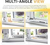 BeeGo Window Restrictor for UPVC Child Proof Cat Guard No Drill Lock White view 3