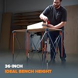 BORA Centipede CT6 36 in Portable Folding Workbench 2500 lb Capacity view 4
