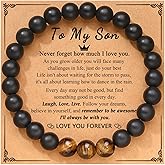 UPROMI Gifts for Dad, Step dad, Grandpa, Uncle, Stepdad, Brother, Son, Grandson, Nephew, Stepson, Man Bracelet, Fathers Day Birthday Gifts for Men Teens
