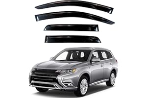 KPY Window Visor Compatible with Mitsubishi Outlander Sport & RVR 2011-2024, 4PC Rain Guard Side Window Vent Deflectors Tape-