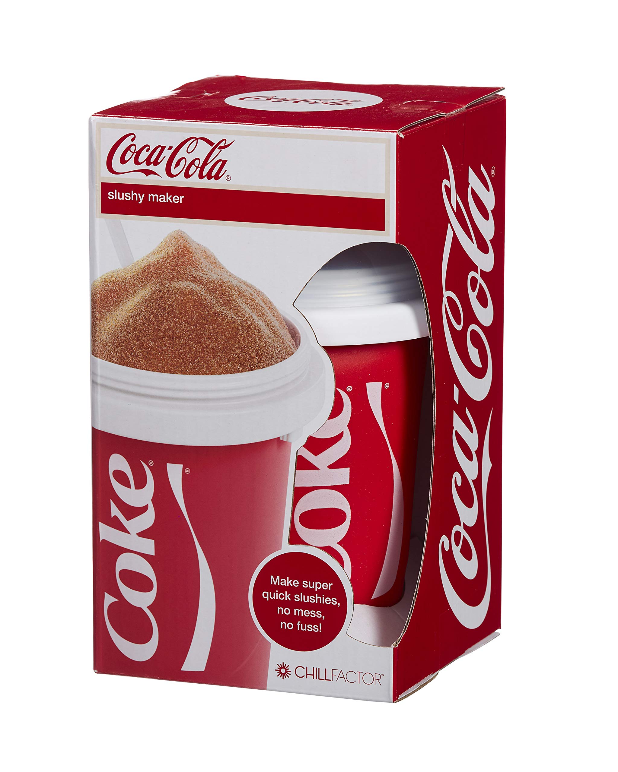 ChillFactor Coca Cola slushy maker - Reusable slushy maker cup, homemade slushies. Squeeze cup slushy maker Kitchen toys — image 1