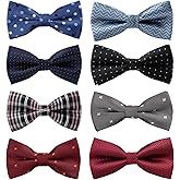 MEIANJU Adjustable Pre-tied Men's Bow ties Bow-ties For Men Boys Wedding Gifts 8 PCS