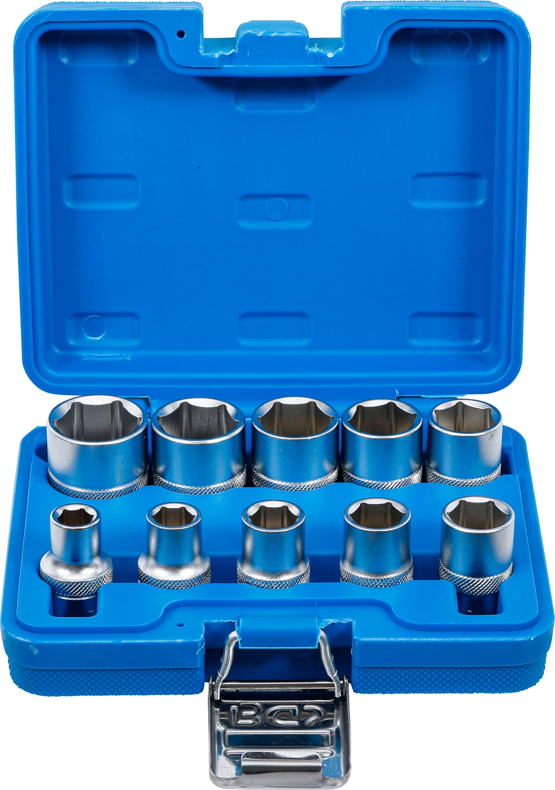BGS 2434 | Socket Set, Hexagon | 12.5 mm (1/2") Drive | Inch Sizes | 10 pcs.