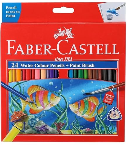 Amazon.com : Faber Castell TFC-WCP/100C Watercolor Colored Pencils