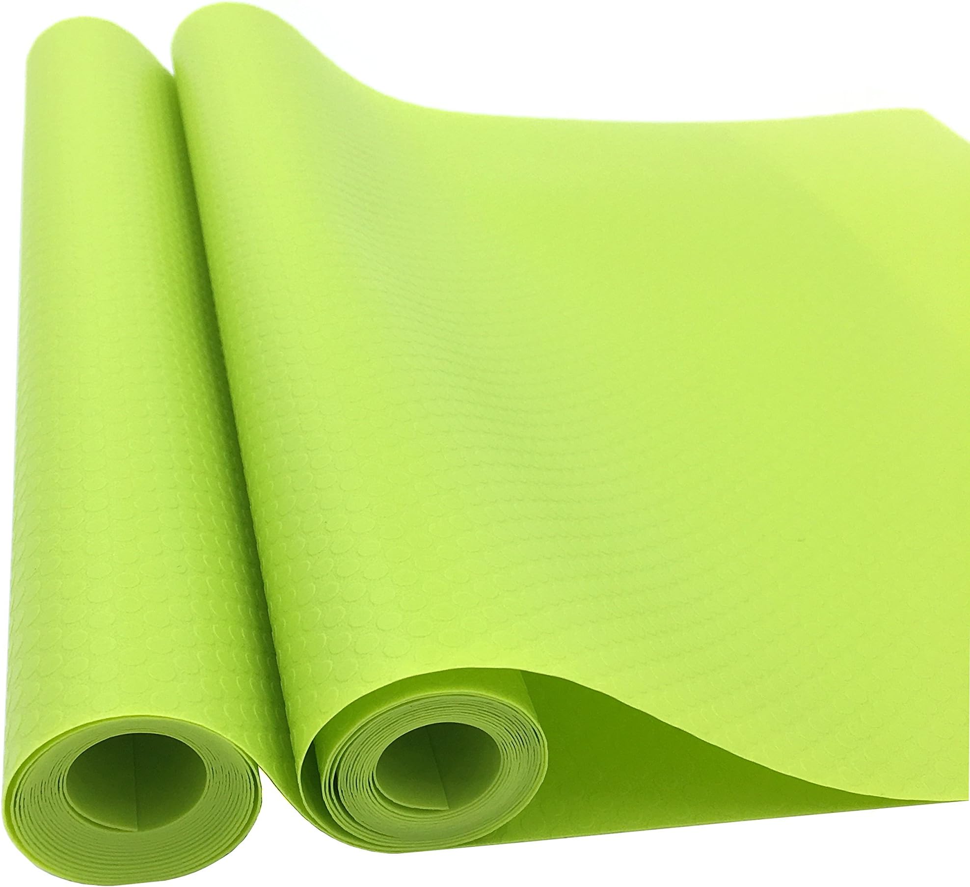 Latom Vinyl Shelf Liner Paper Rolls, Non-Adhesive&Non-Slip Cabinet Drawer Liners (12 Inch Wide x 5 Feet Long x 2 Rolls, Green)