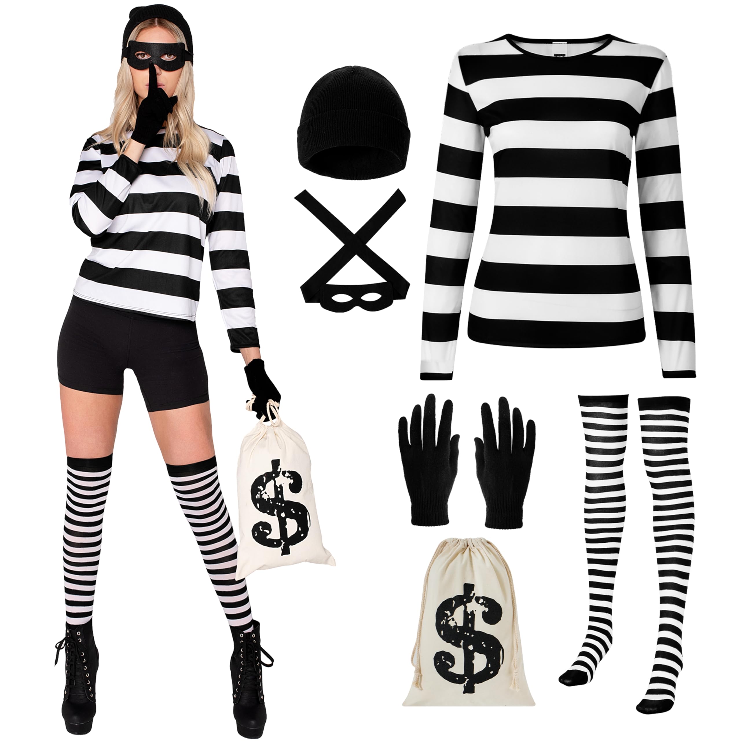 Spooktacular Creations Adult Women Robber Girl Costume