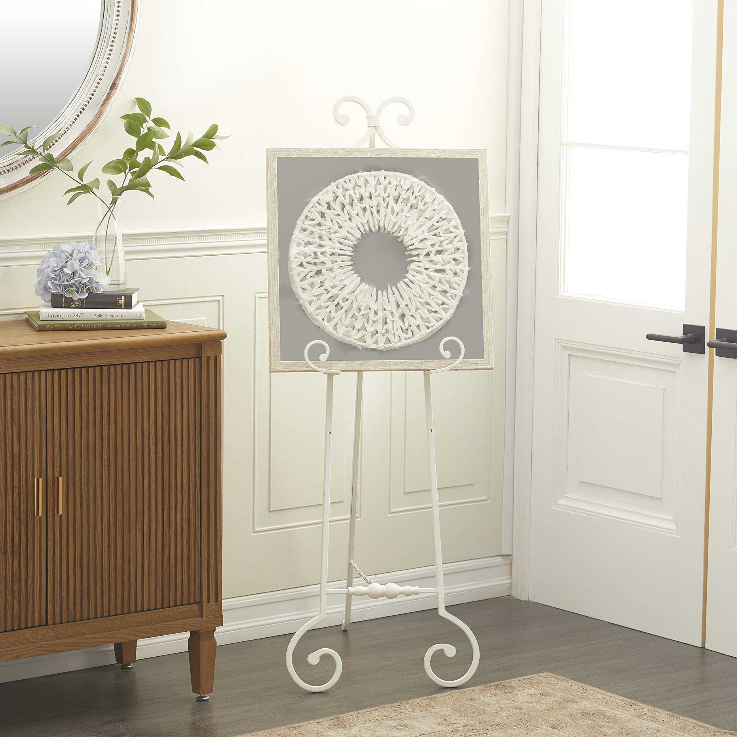 Deco 79 Metal Scroll Display Easel Large Adjustable 3 Tier Floor ...
