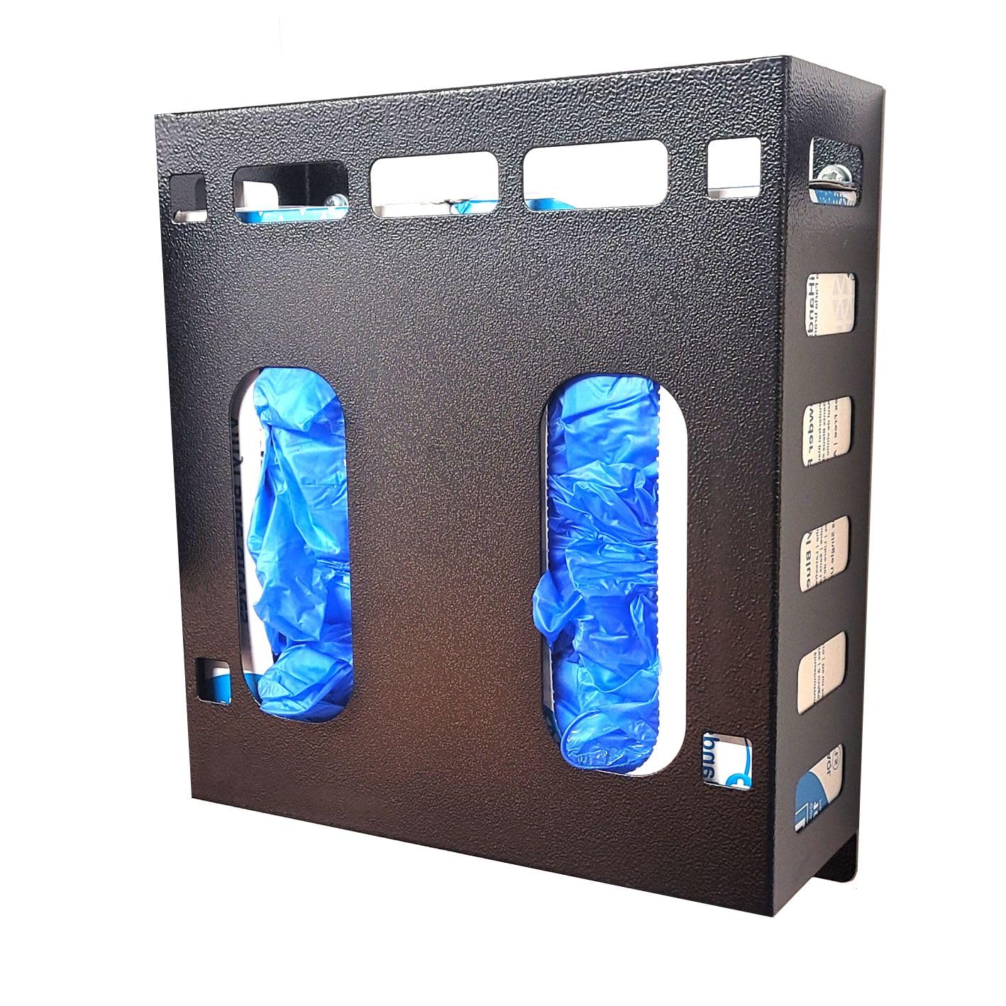 Autorack Products Metal Glove Box Holder - latex, medical, DIY, disposable. Wall or rack mounted. For office, workshop, van racking.