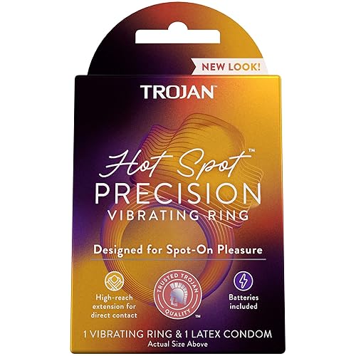 Trojan Vibrations Hot Spot Vibrating Ring ( Packaging May Vary) in Saudi  Arabia | Whizz Condoms