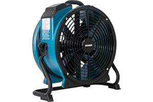 XPOWER FC-420 Heavy Duty Industrial High Velocity Whole Room Air Mover Air Circulator Utility Shop Floor Fan, 5 Speeds, Timer, 18 inch, 3600 CFM