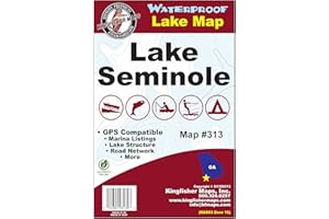 Kingfisher 313 Waterproof Map Lake Seminole, GA & FL