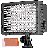 NEEWER 160 LED CN-160 Dimmable Ultra High Power Panel Digital Camera / Camcorder Video Light, LED Light for Canon, Nikon, Pen
