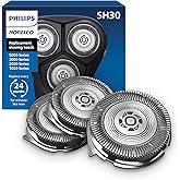 Philips Norelco Genuine Replacement Heads, 3 Count | 27 Self Sharpening PowerCut Blades, Compatible with Series 1000 - 3000, SH30/52