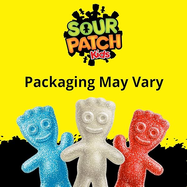 SOUR PATCH KIDS RED, WHITE & BLUE SOFT & CHEWY GUMMY CANDY, BULK CANDY, 1.8 LB