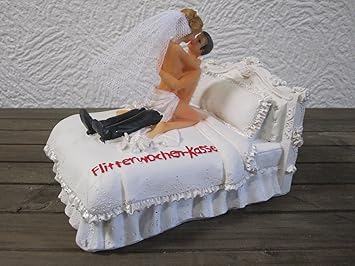 Brautpaar Spardose Sparschwein Flitterwochen Kasse R