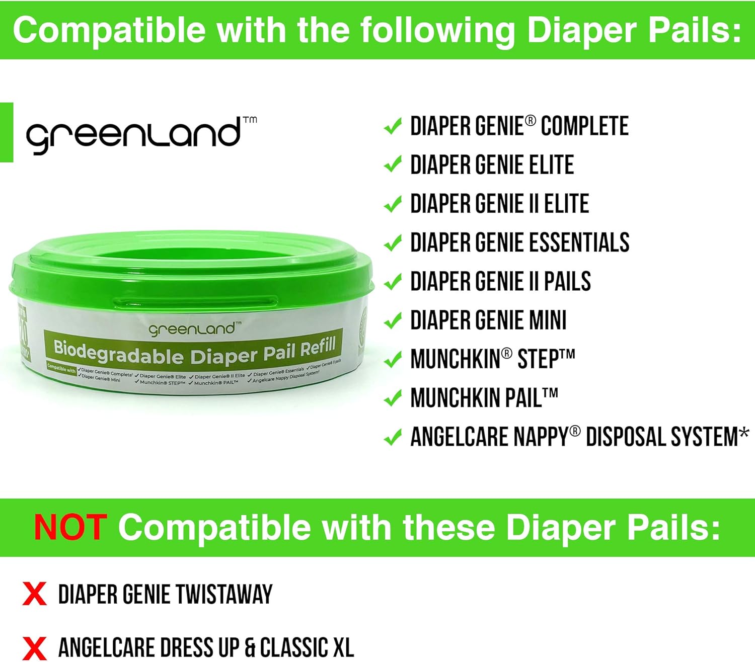 biodegradable diaper pail bags