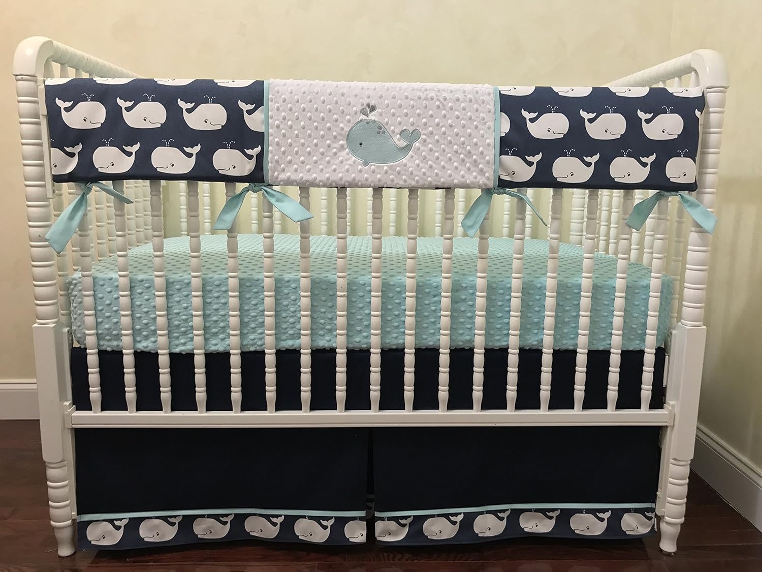 whale crib bedding
