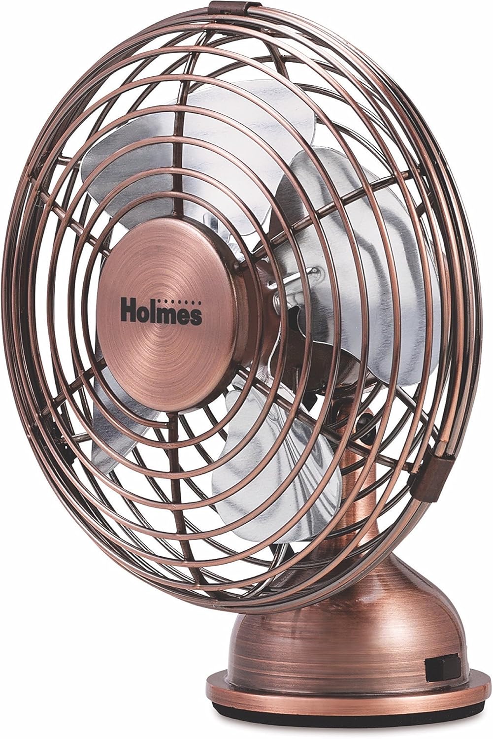 HOLMES Heritage 4-Inch Mini USB Desk Fan, Brushed Copper: Home & Kitchen