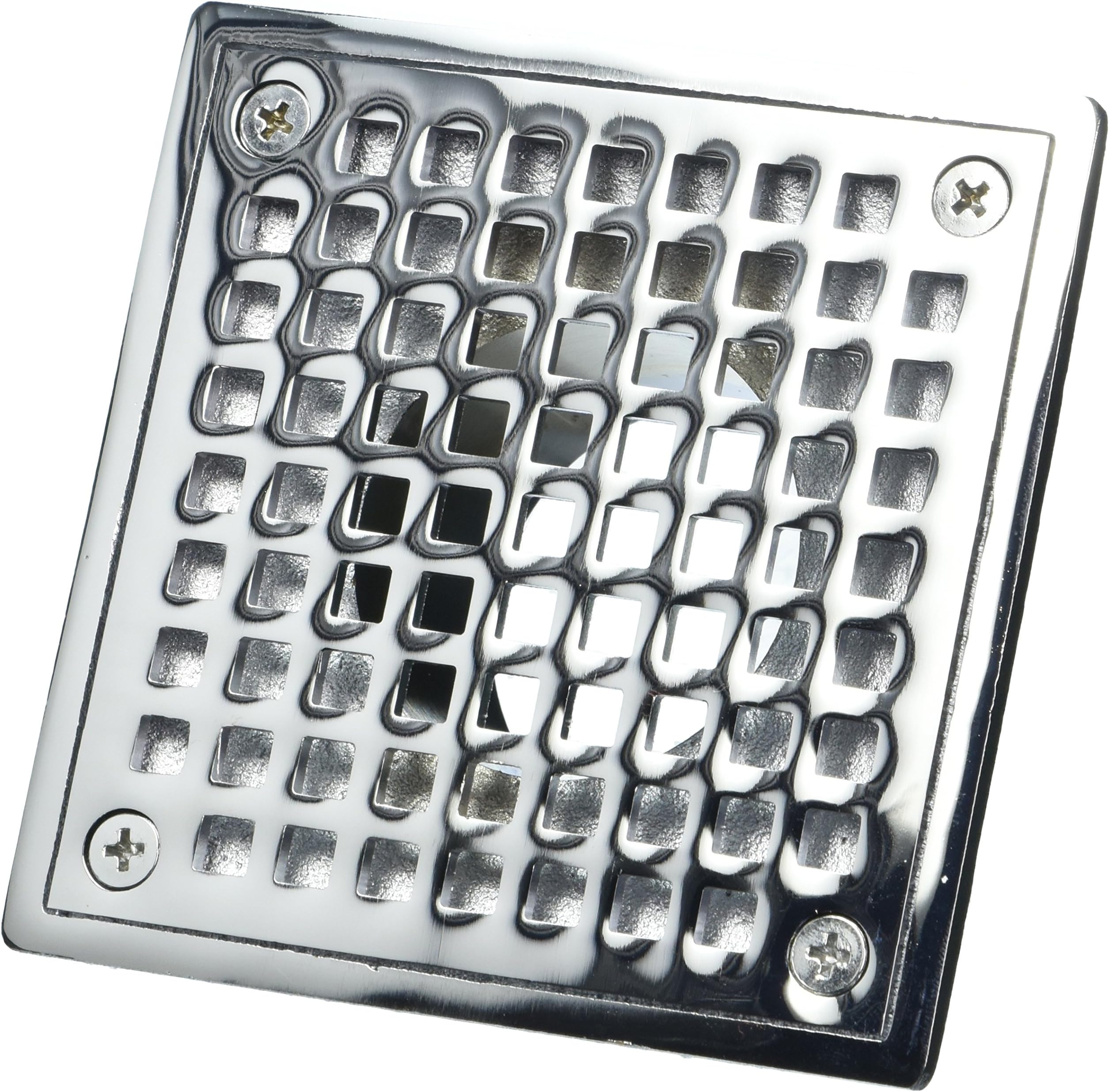 Jones Stephens D60942 4" Chrome Square Spud Strainer