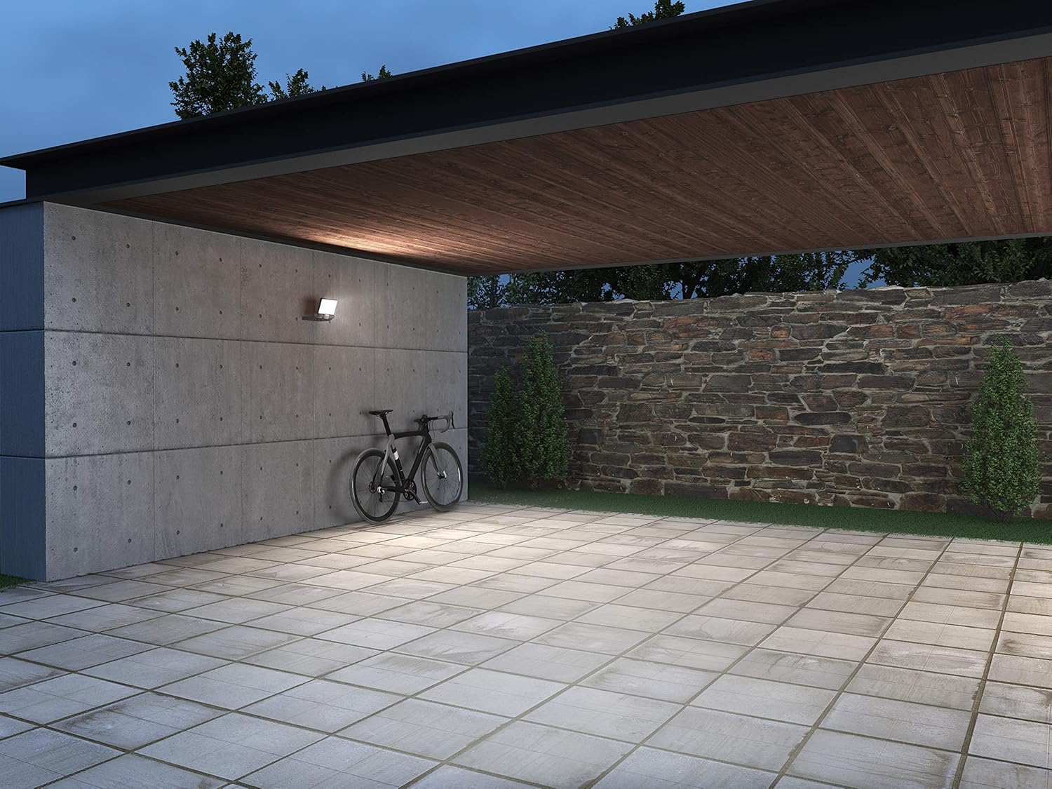 Steinel LED Outdoor Floodlight XLED ONE White, 17.8 W Security Light, 2050 lm, for Driveway Yard and Garden - Image 3