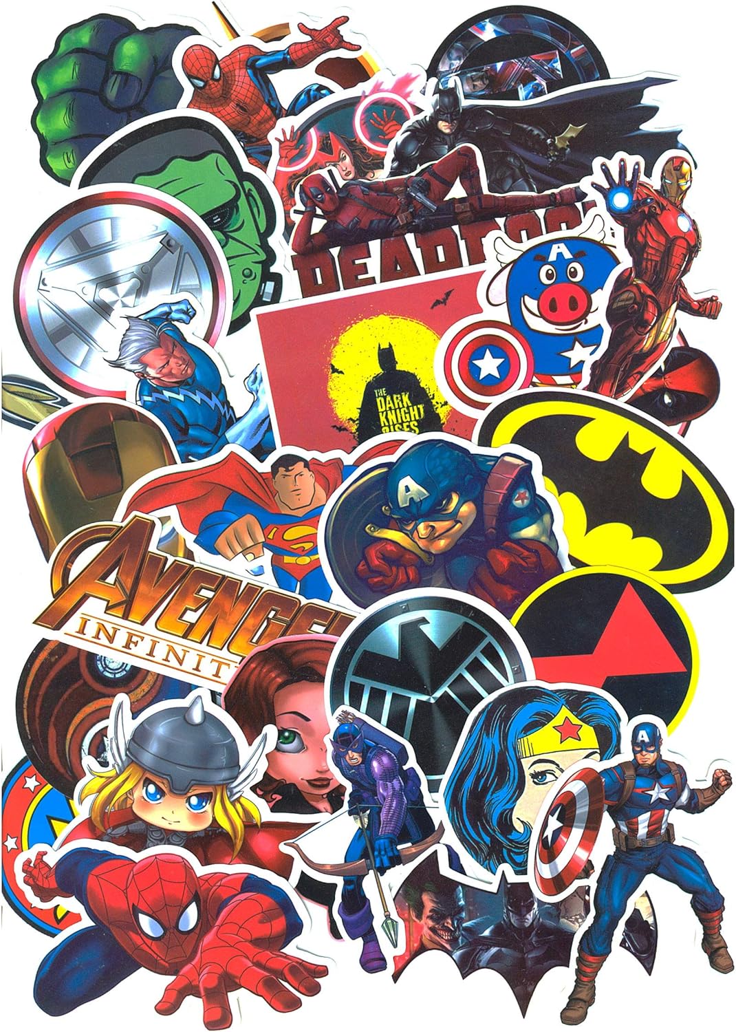 SetProducts Top Stickers ! Lot de 32 Stickers Marvel Autocollants HD