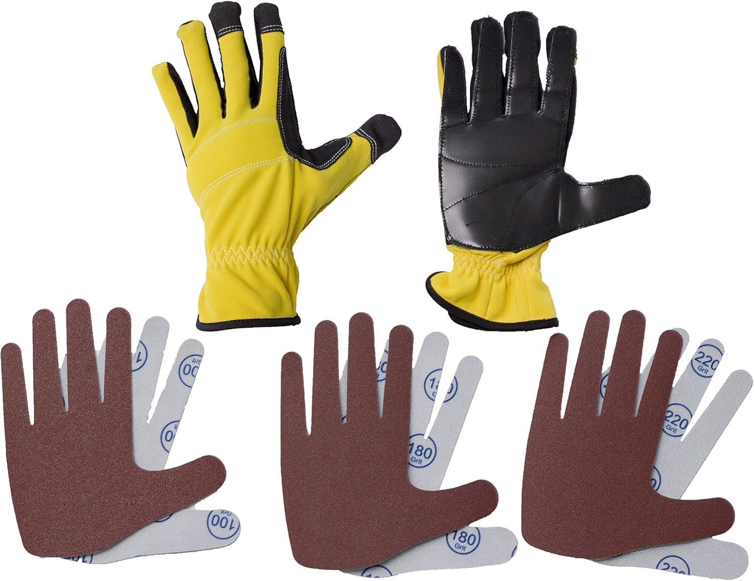 Peel & Stick Sanding Glove Set (Large) Amazon.co.uk DIY & Tools