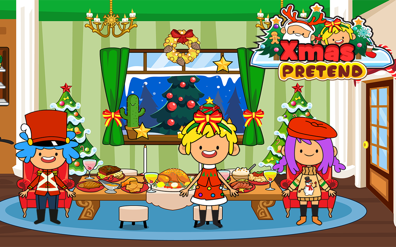 My Pretend Christmas - Friends and Family Xmas Dinner Party Playhouse