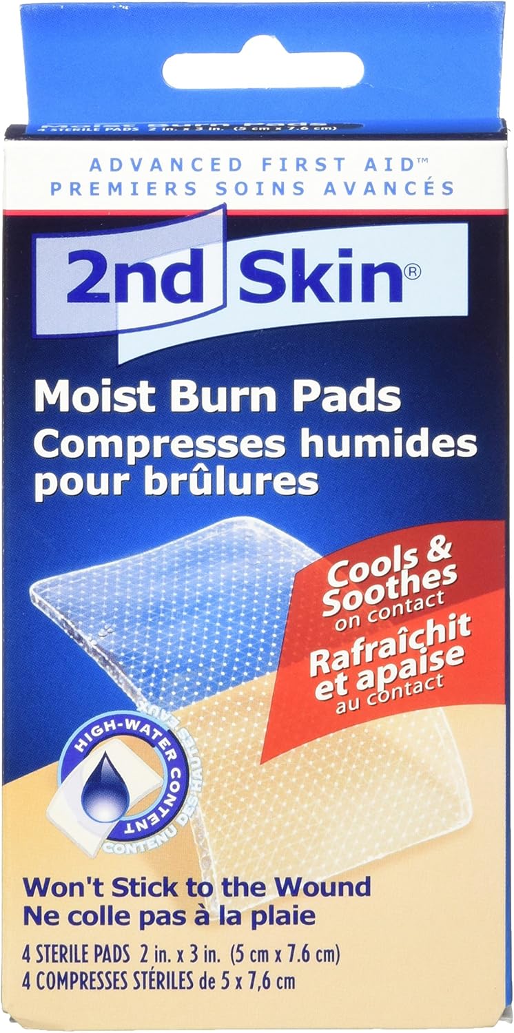 Spenco 2nd Skin Moist Burn Pads, Medium (2 x 3 Inches), 4-Count: Industrial & Scientific