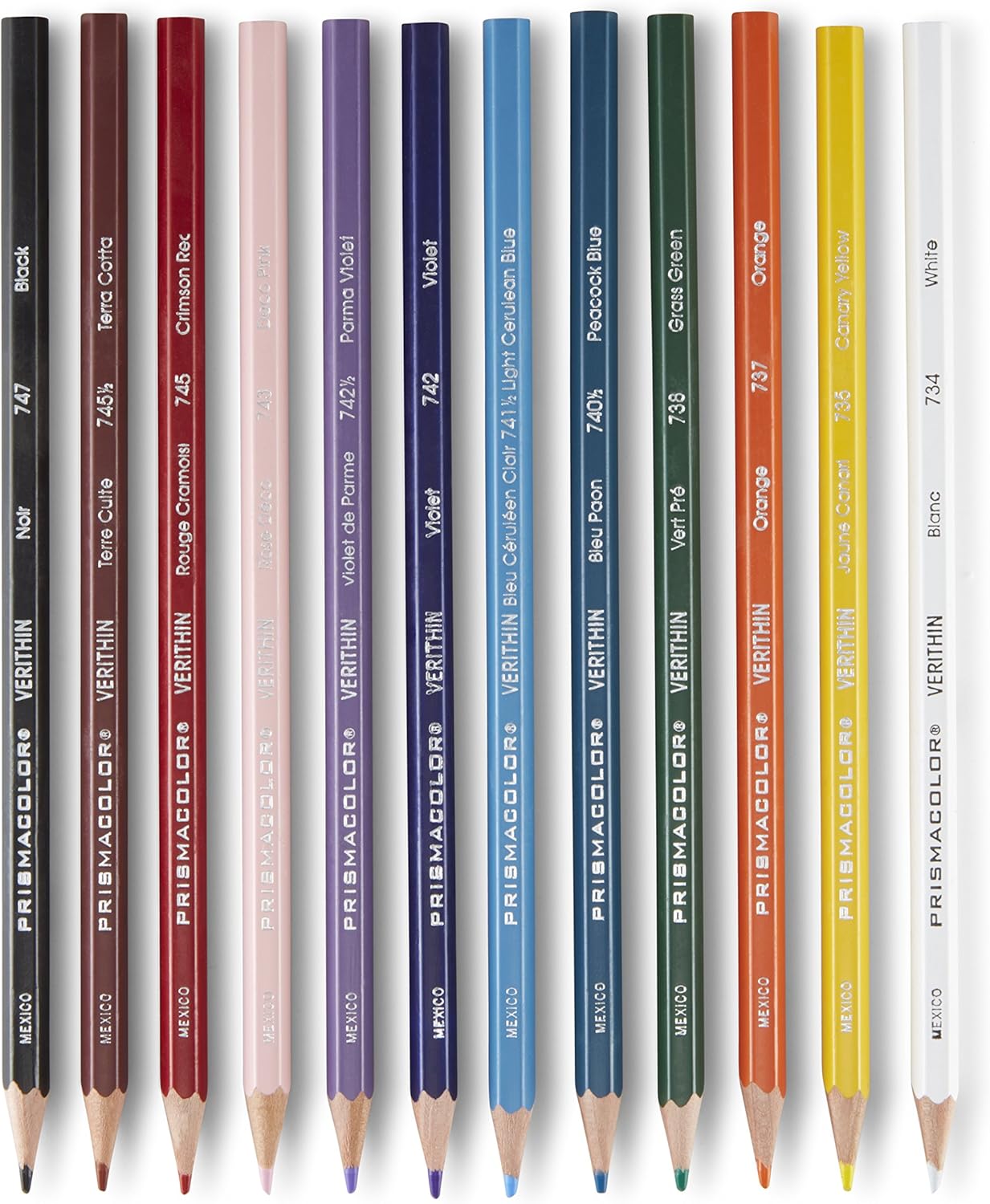 Prismacolor Premier Verithin Colored Pencils, Assorted Colors, 36 Pencils, Pack of 1 Box (2428) : Wood Colored Pencils : Office Products