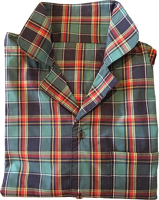 Amazon Com Camison Para Hombre 100 Algodon Con Botones De Manga Larga A Cuadros Clothing