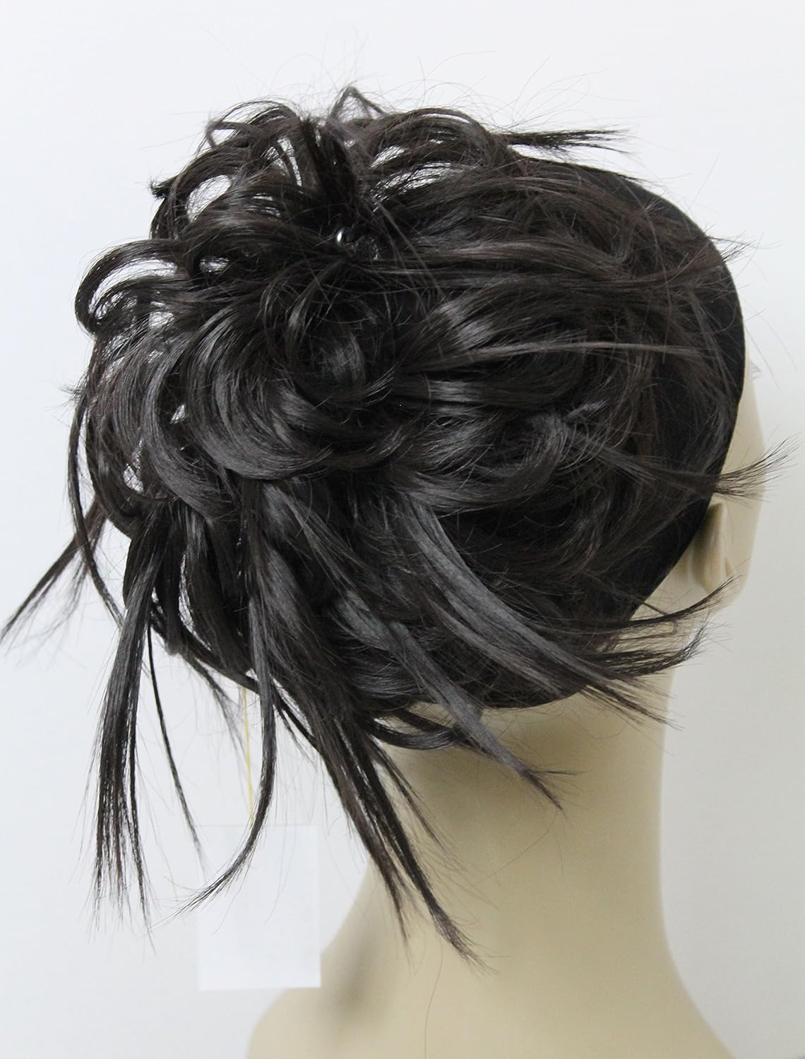 New Tousled Synthetic Hairpiece Scrunchies Straight Elastic Updo