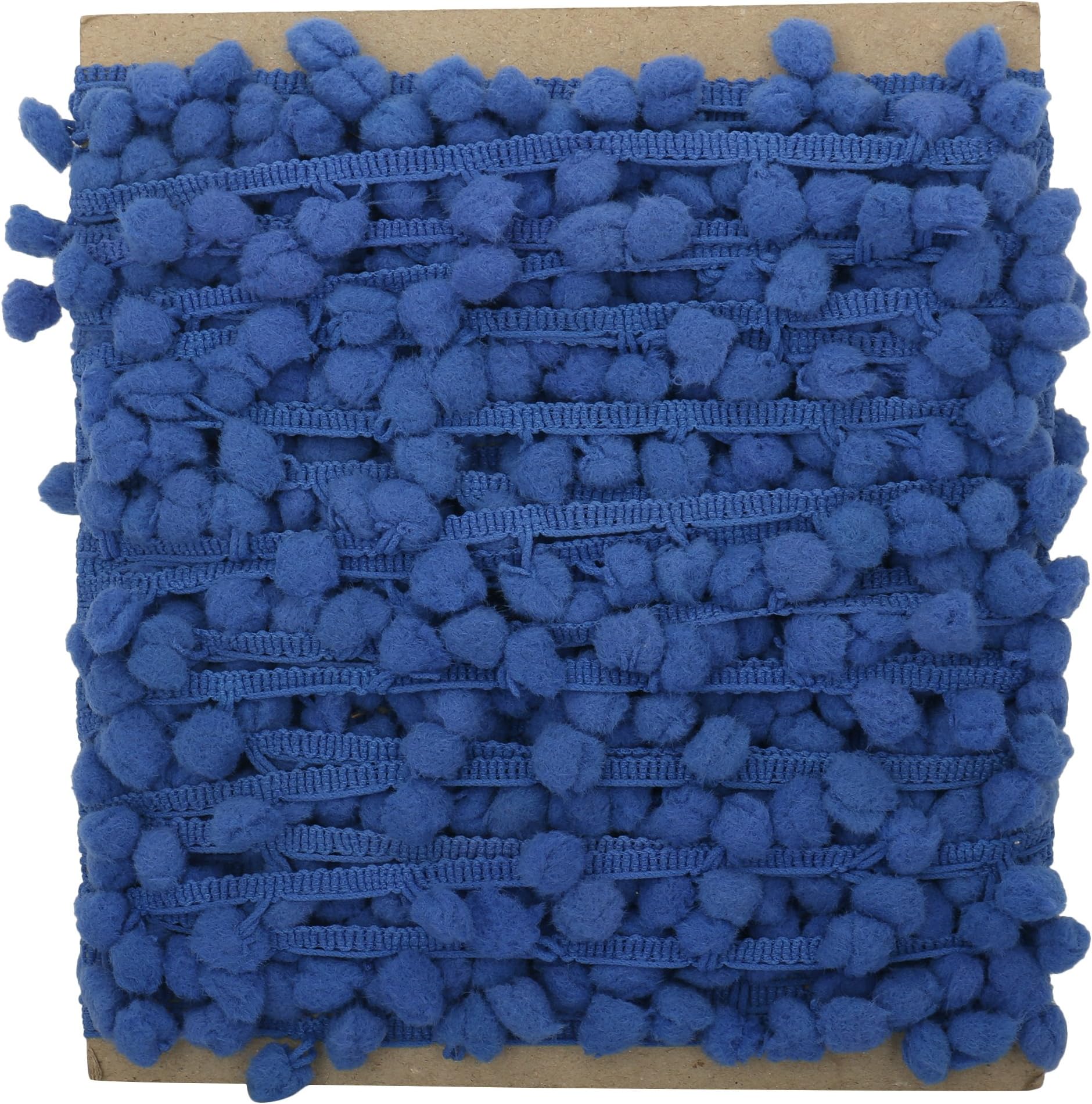 Pom Pom Trim Blue Thread Fringe Decorative Lace Upholstery Ribbon Dress Craft Supply by The Yard