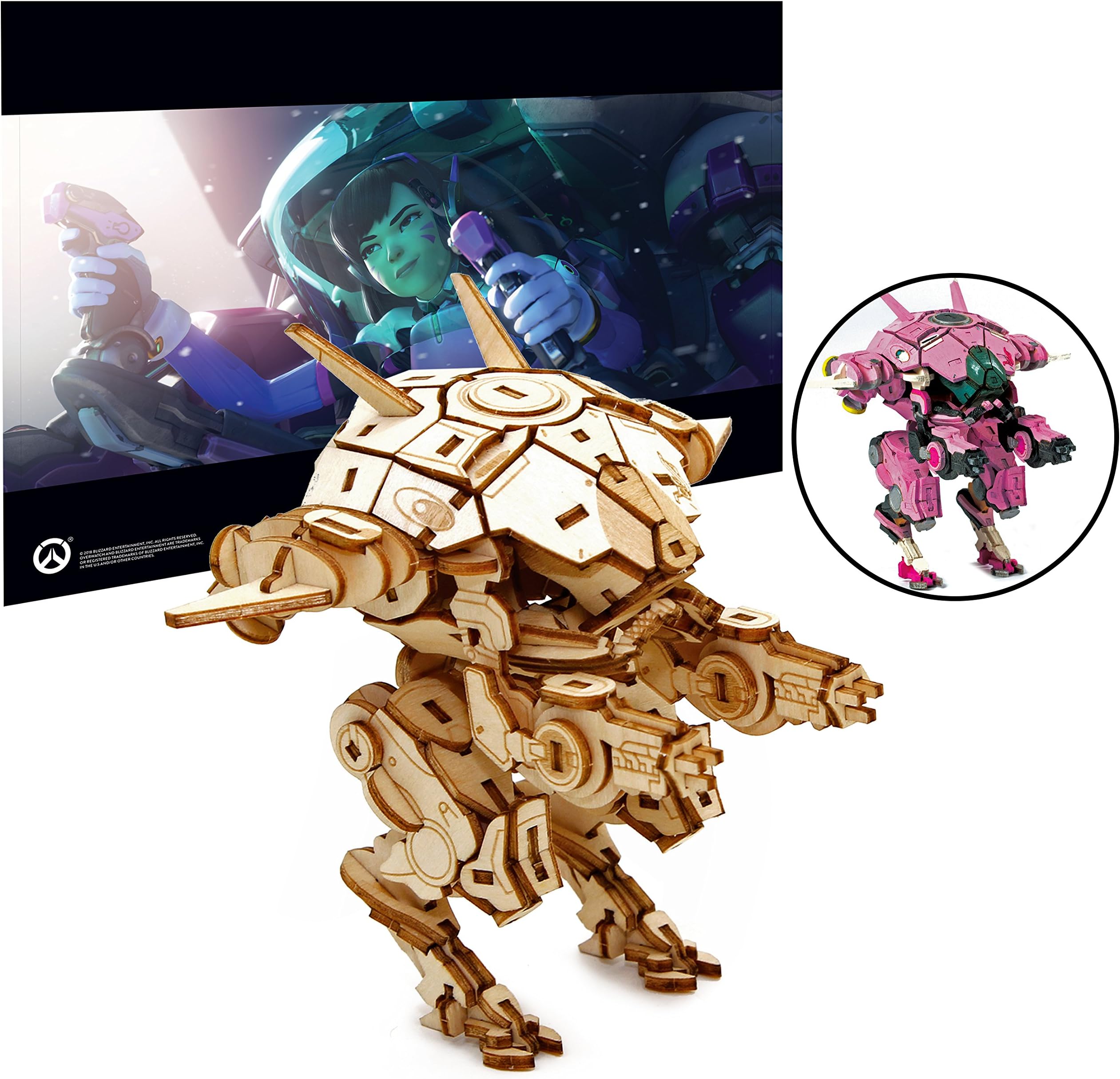 Overwatch - D.Vas Meka 3D Wood Model And Poster