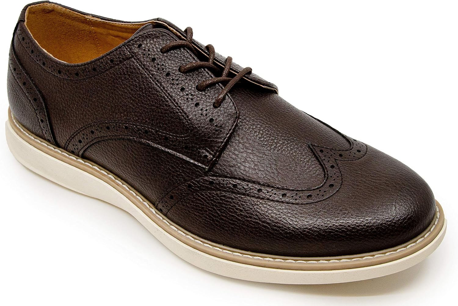 nautica dress shoes Men's Casual Lace-Up Shoes, Oxford Sneakers with Cushioned Sole-Eliam,Brown, Size 7.5 on the dock or just moving through your day in town Motzer Dress Shoe - Tan