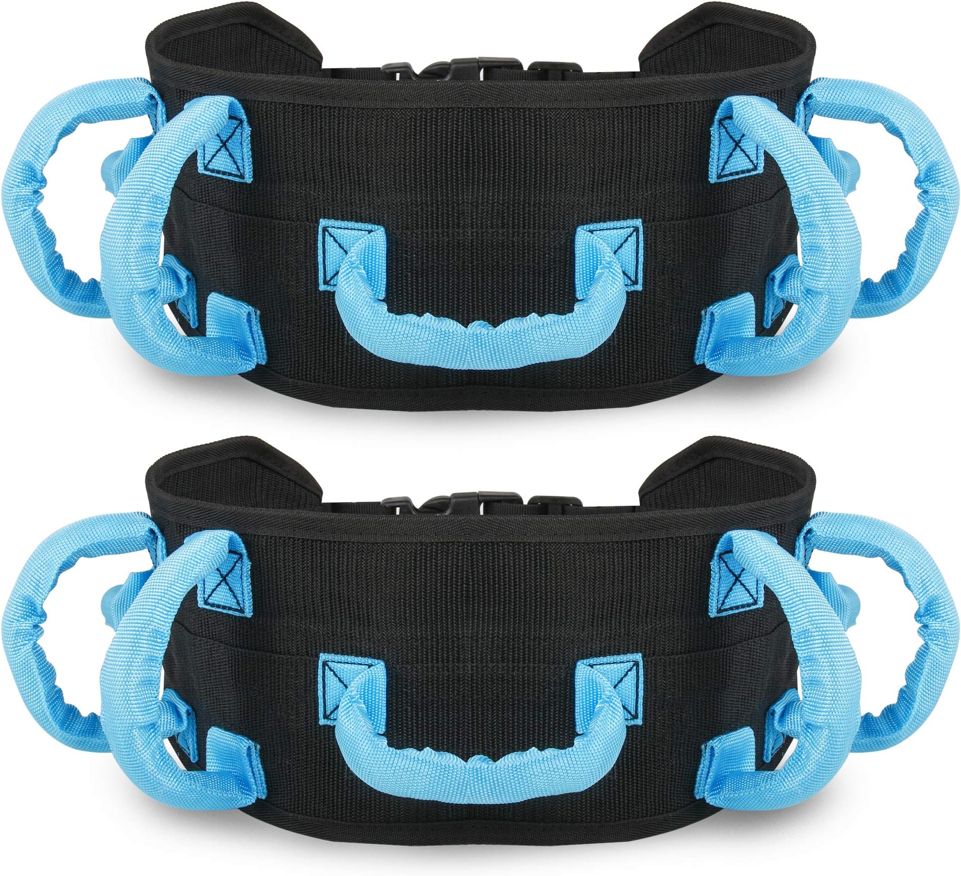 REAQER (2-Pack Transfer and Walking Gait Belt with 7 Handles for Patient Care(Adjustable Waist Circumference 31"~51")