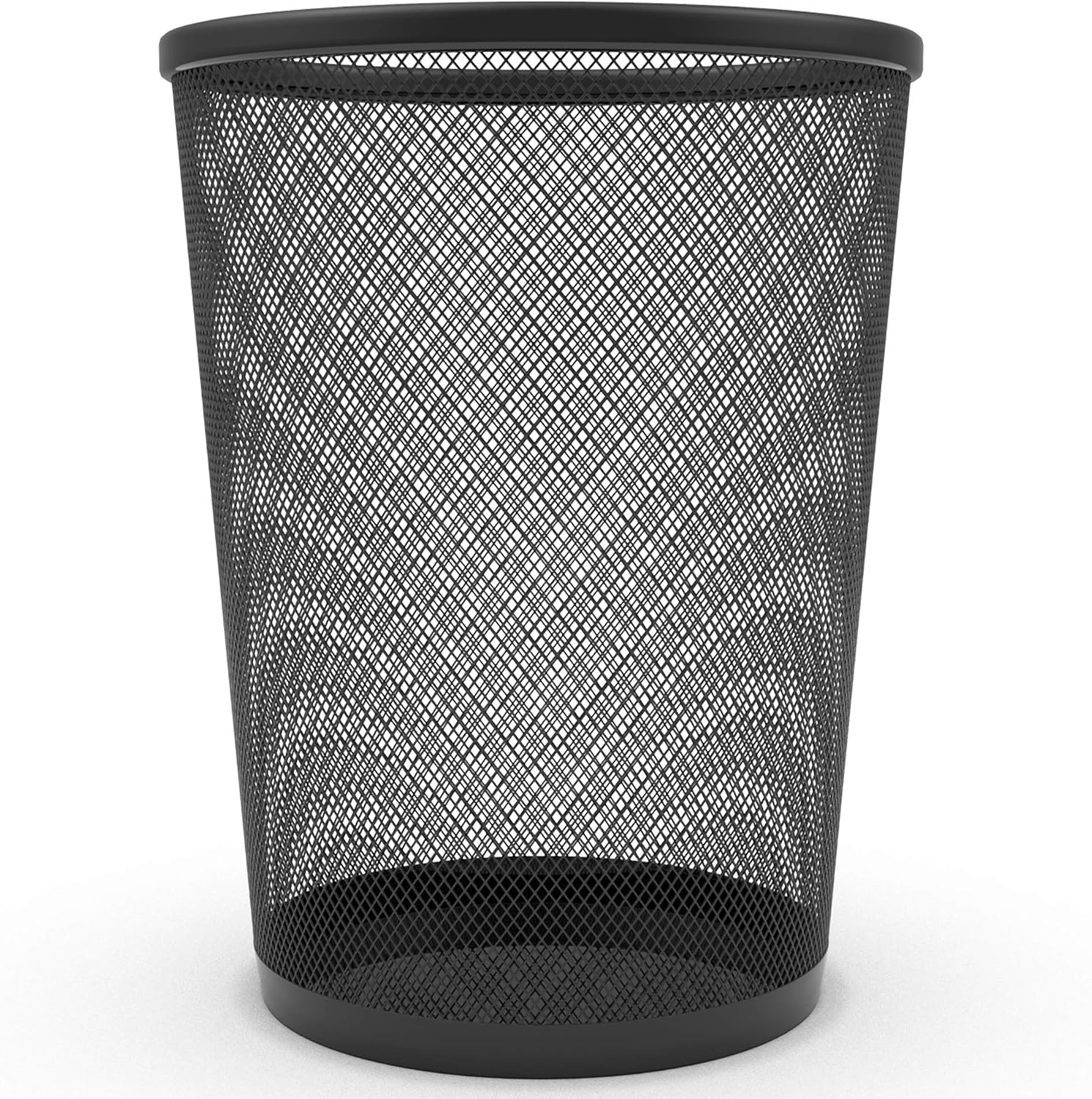 Circular Mesh Waste Paper Bin, Lightweight Waste Basket Garbage Can