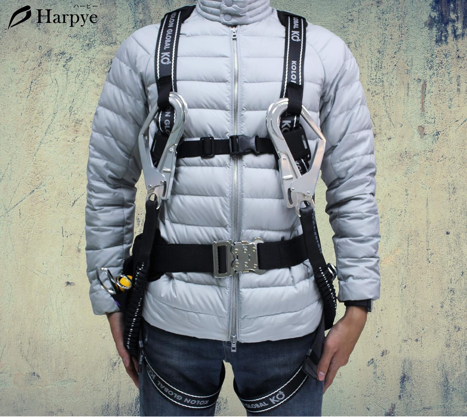 Amazon Co Jp 新規格適合 Harpyeハーピー フルハーネス ダブルランヤード 2丁掛け 胴ベルト 胴当てベルト フルセット フルハーネス安全帯 2丁掛け 新規格 墜落制止用器具 Diy 工具 ガーデン