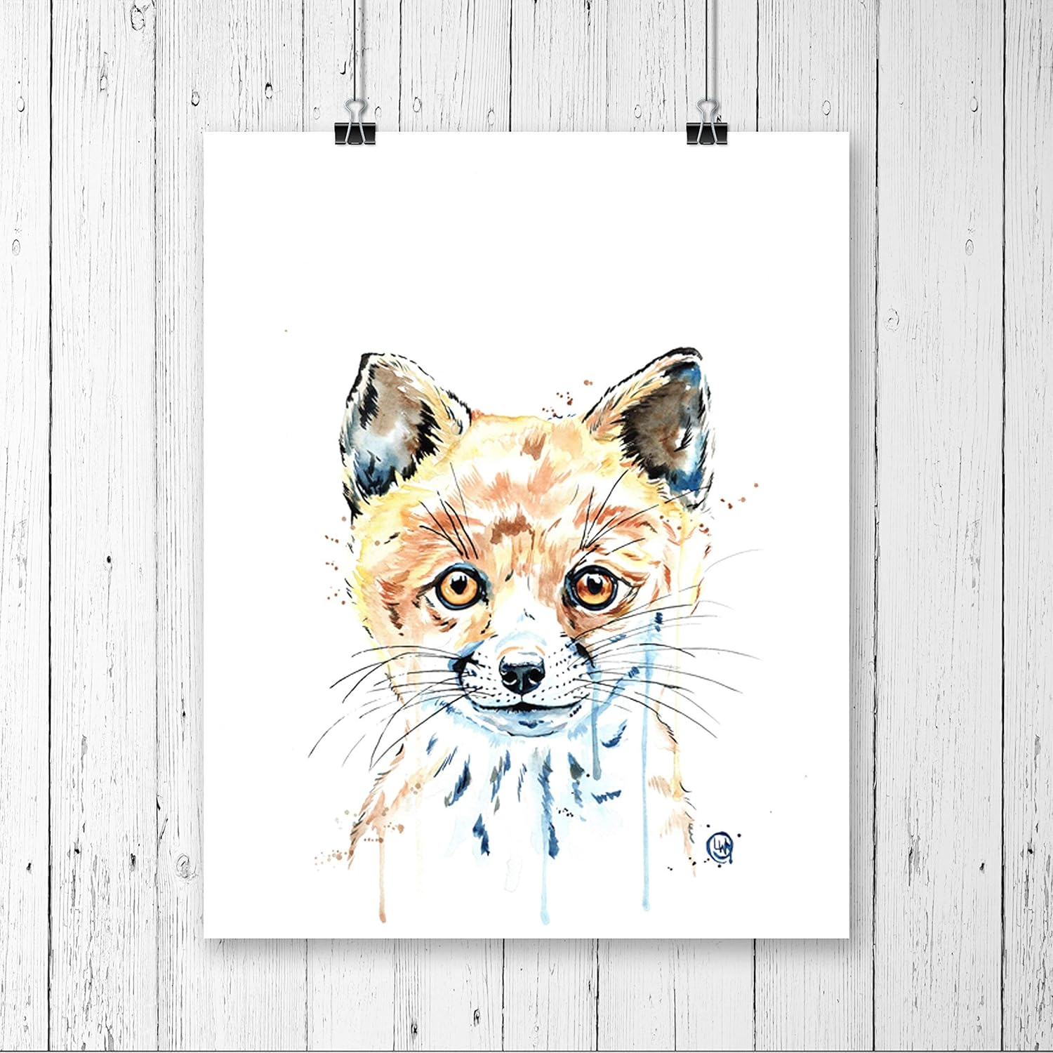 Amazon Com Fox Wall Art By Whitehouse Art Fox Painting Nursery
