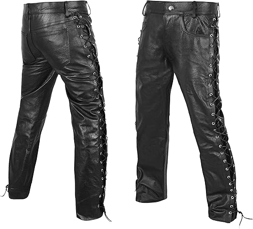 leather pants with strings