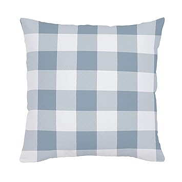Amazon Com Carousel Designs Steel Blue Buffalo Check Throw Pillow