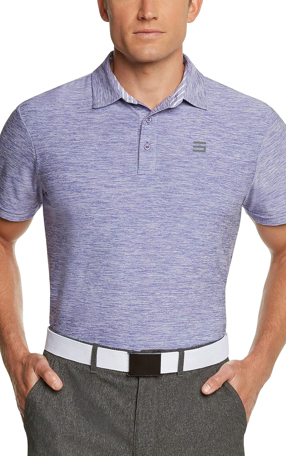 Three Sixty Six Golf Shirts for Men - Dry Fit Short-Sleeve Polo, Athletic Casual Collared T-Shirt : Clothing