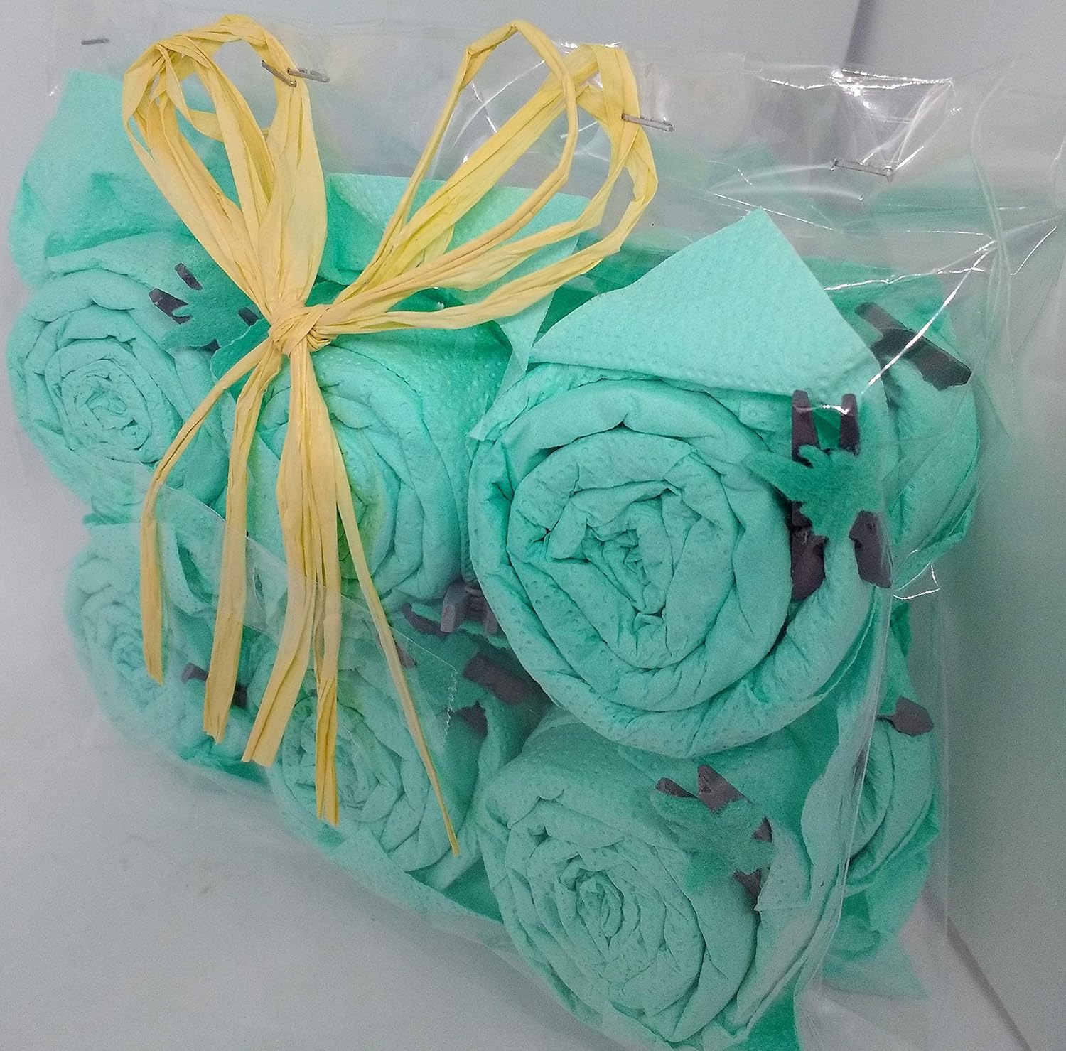 Serviette Rosen In Mint 12 Er Set Zur Weihnachtstischdeko Geburtstag Hochzeit Taufe Als Geschenk Oder Mitbringsel Amazon De Handmade