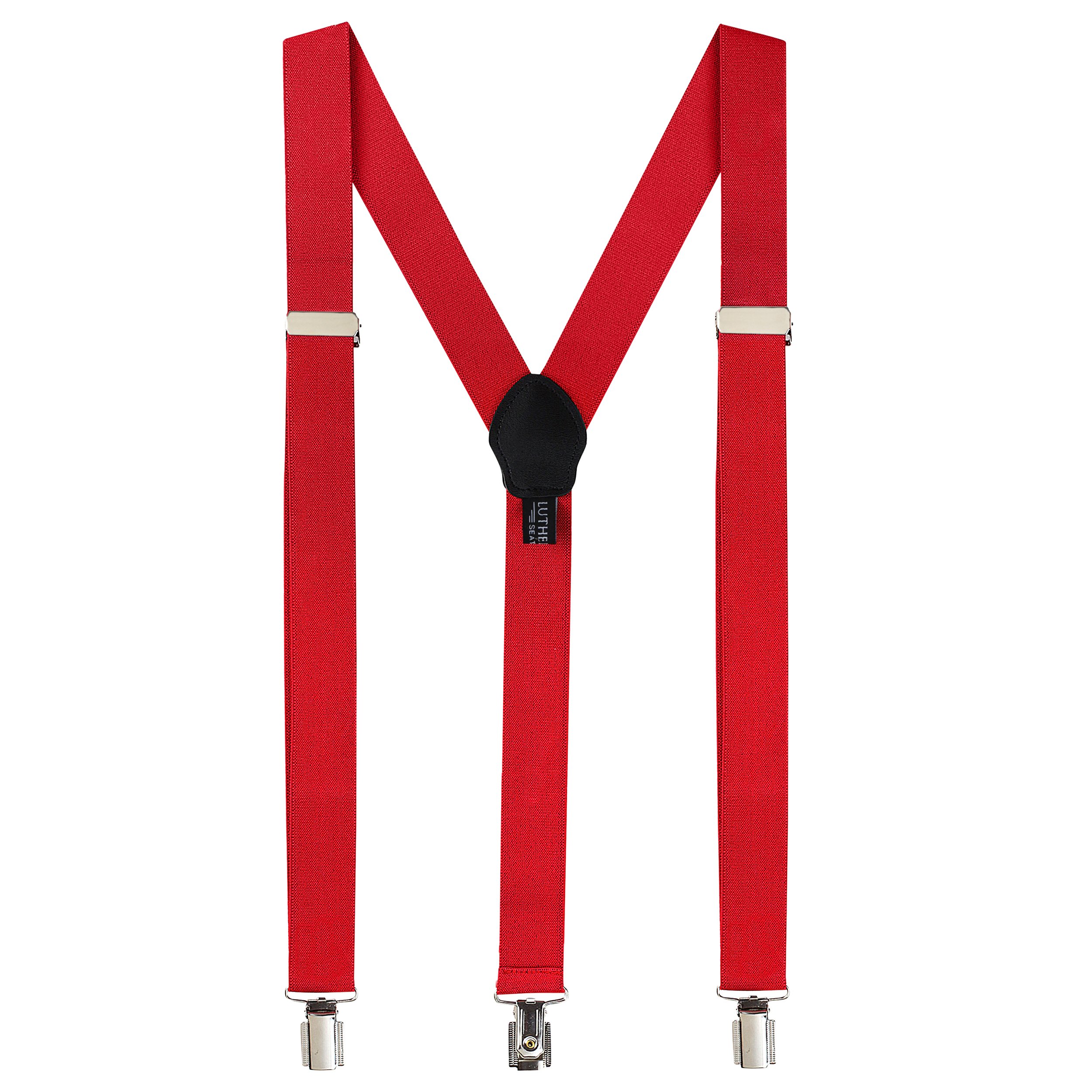 LUTHER PIKE SEATTLEMens Suspenders For Men With Clips Y Back Design Pant Clip Style Tuxedo Braces