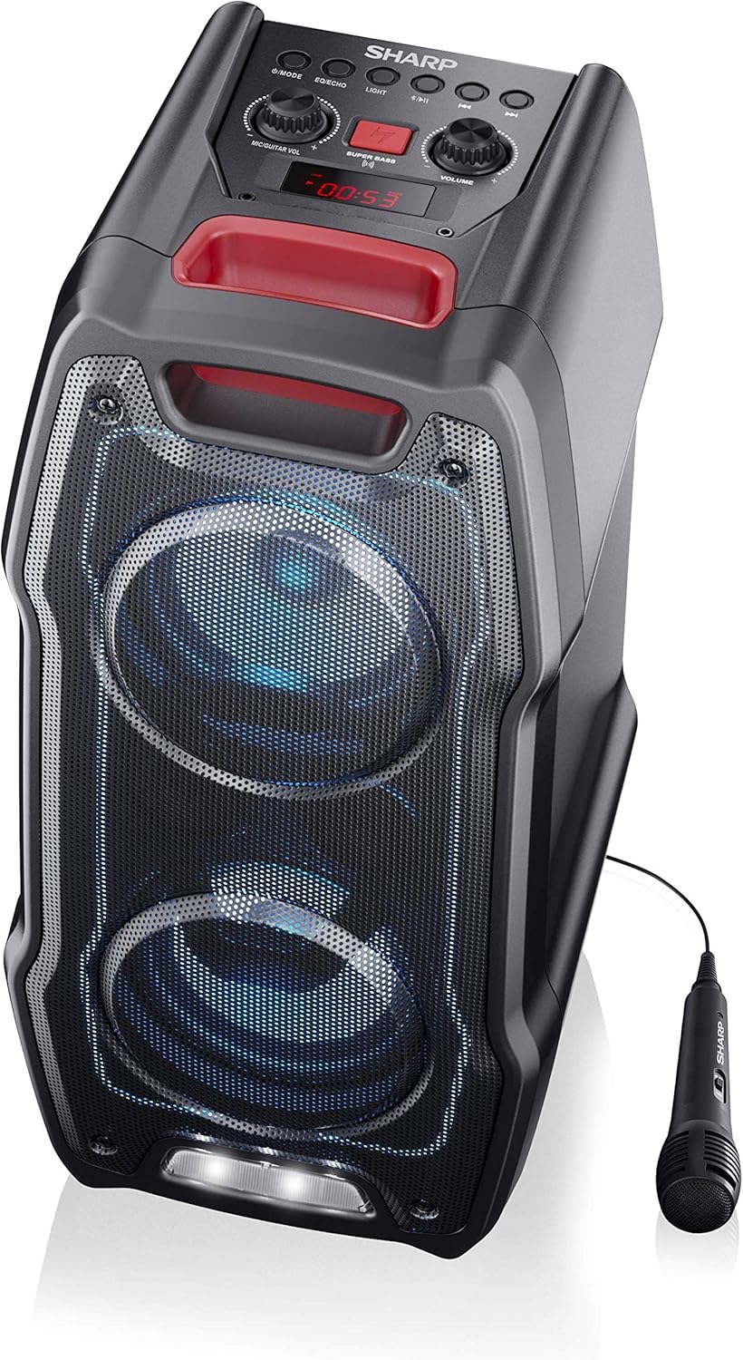 sharp portable bluetooth speaker