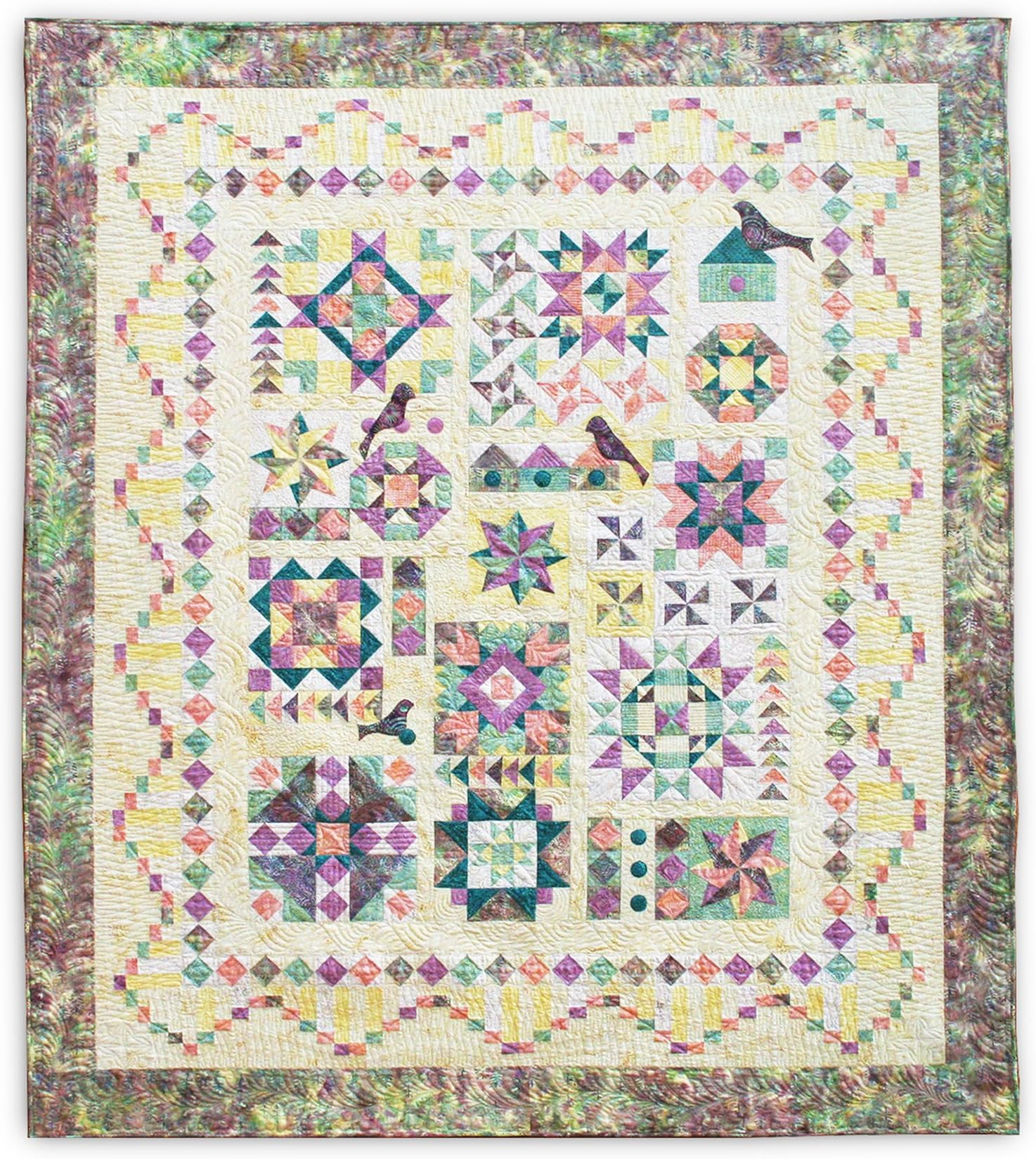 Quilt Pattern - Twilight Song Sampler Queen & Lap Size Pattern