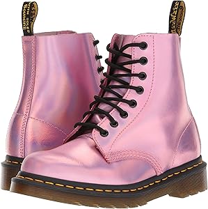 pink doc martens boots